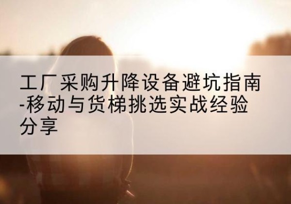 海淀区移动式升降机怎么选-工厂采购升降设备避坑指南-移动与货梯挑选实战经验分享